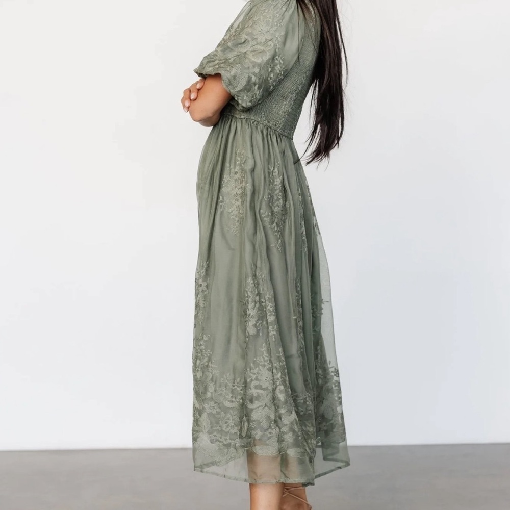 Baltic Born Sage Green Midi Dress - Picture 10 of 12